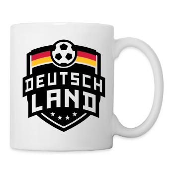 Deutschland Fußball Wappen 04 - Tasse - Weiß - Rechts