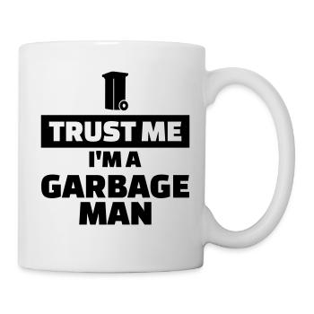 Trust me I’m a garbage man - Mug blanc - blanc - Droite