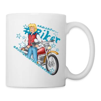 Bibi und Tina 'Freddy Biker rocks' - Tasse - Weiß - Rechts