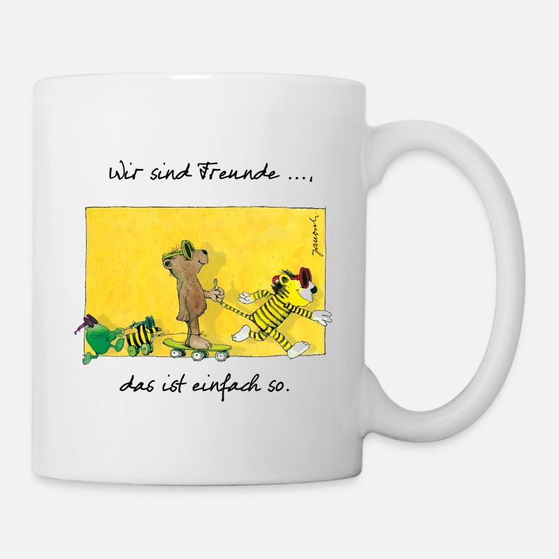 Janoschs 'Wir sind Freunde, das ist einfach so.' - Tasse - Weiß