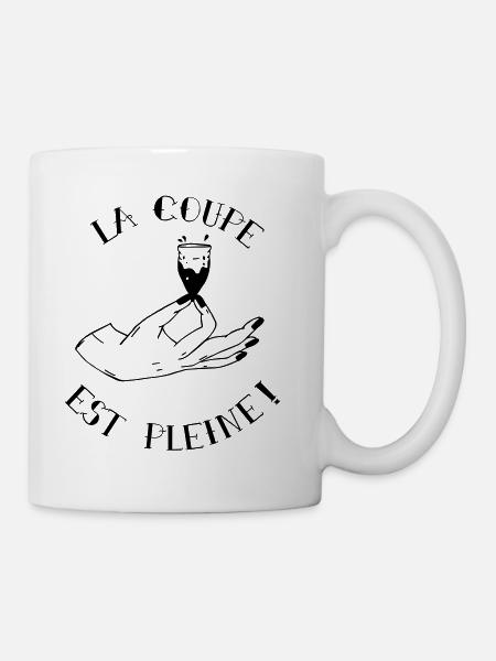 THE CUP IS FULL ! - Mug - white