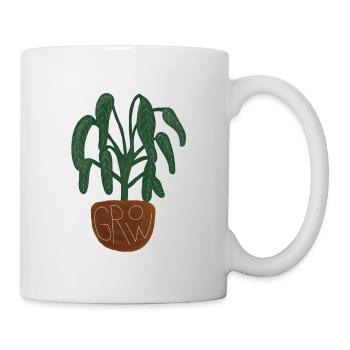 n'importe quelle plante! - Mug blanc - blanc - Droite