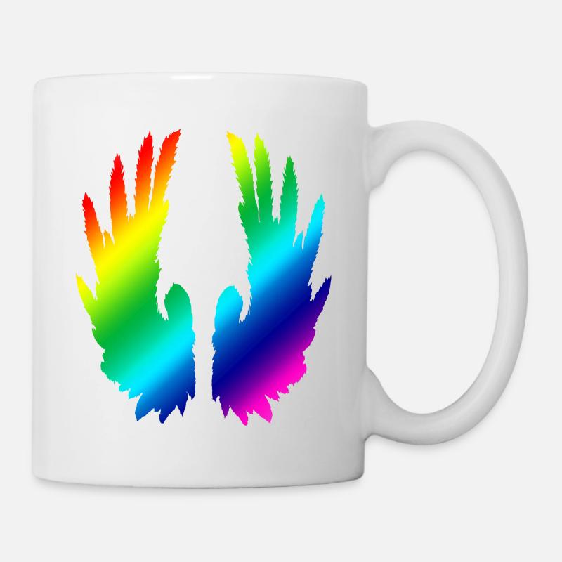 Ailes arc-en-ciel - Mug blanc - blanc