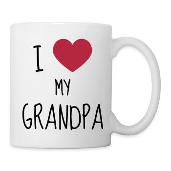 Papy Papi Grand-Père Retraite famille - Mug blanc - blanc - Droite