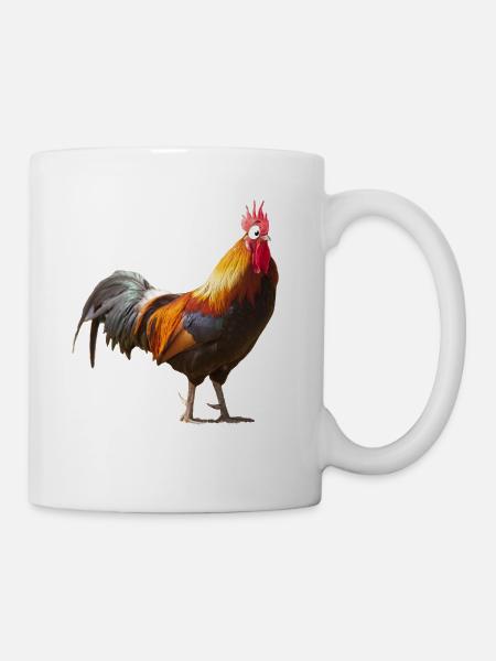 Comic Poulet Bande Dessinée Coq - Mug blanc - blanc