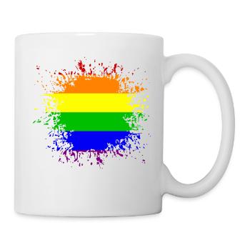 LGBT Rainbow Splash - Mug - white - Right