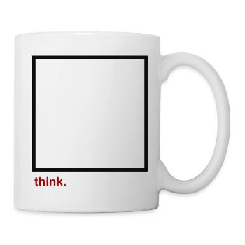 think outside the box - Mug - white - Right