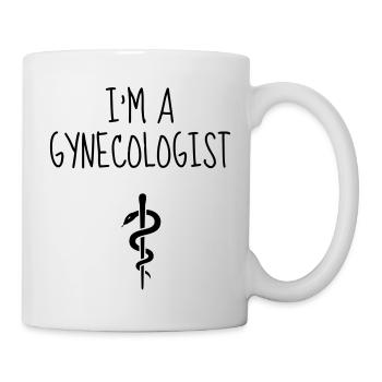 Gynecologist Gynécologue Gynäkologe Médecine - Mug - white - Right
