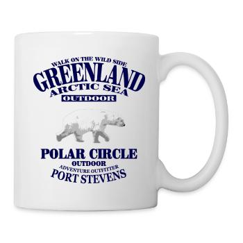Greenland - Polar Bear - Grönland - Tasse - Weiß - Rechts