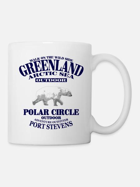 Greenland - Polar Bear - Grönland - Tasse - Weiß