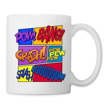 Get Loud (Comic-Design) - Mug blanc - blanc - Droite