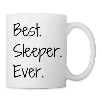 Schlaf / Schläfer / Müdigkeit / Rest - Tasse - Weiß - Rechts