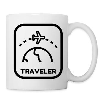 Reisen / Reisende / Urlaub / Tourismus - Tasse - Weiß - Rechts