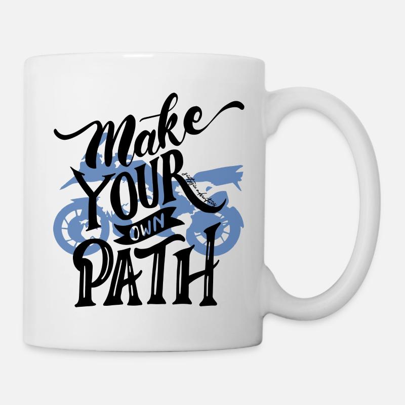66Adventures - Make Your Own Path - Tasse - Weiß