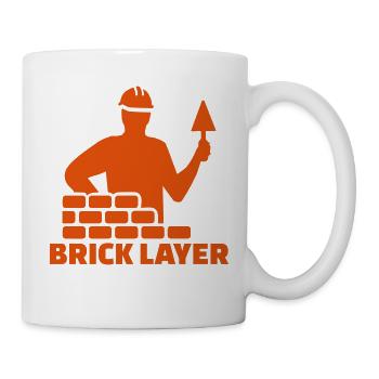 Brick layer - Mug - white - Right