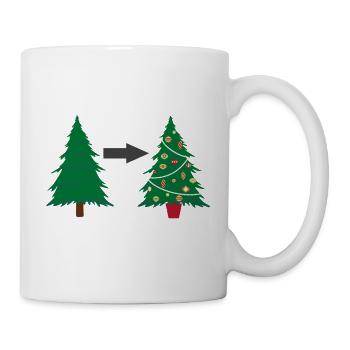 decorating Christmastree - Mug - white - Right