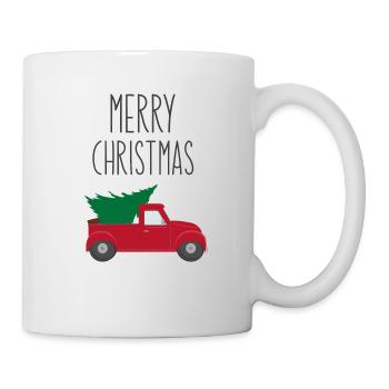 Joyeux Noël arbre de Noël - Mug blanc - blanc - Droite