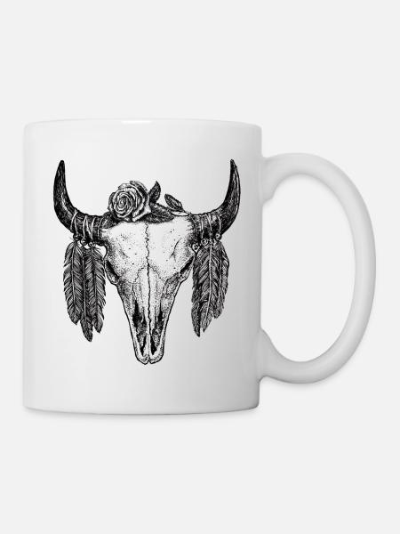 Skull Tattoo II - Mug - white