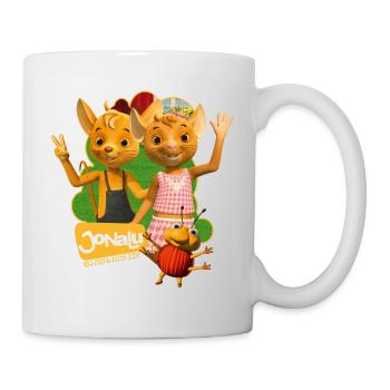 JoNaLu Jo Naya Und Lu Winken Fröhlich - Tasse - Weiß - Rechts