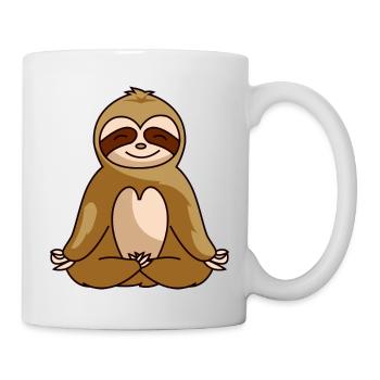 Sloth relax chill relax gift - Mug - white - Right