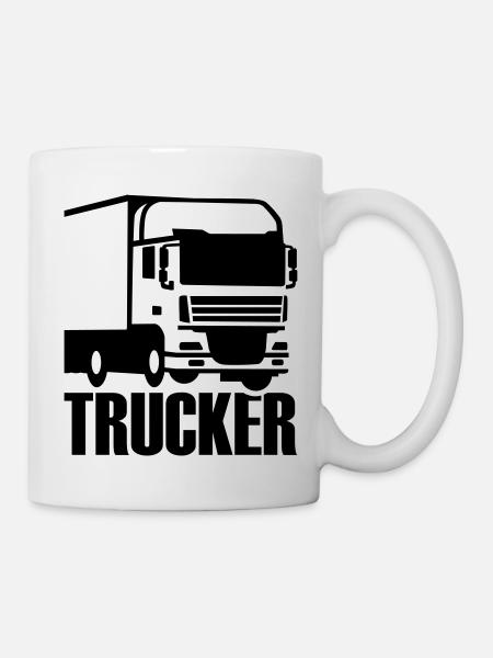 Trucker - Mug blanc - blanc