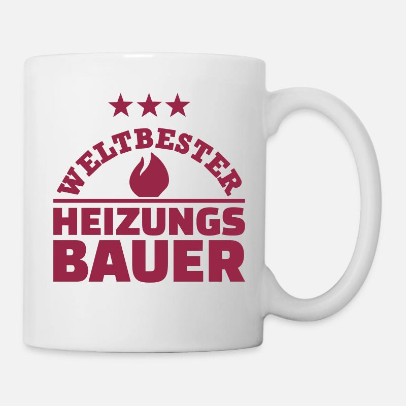 Heizungsbauer - Tasse - Weiß