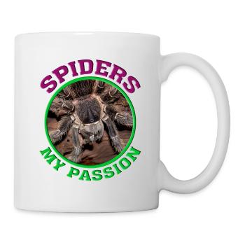 Spinnen / Vogelspinne / Spider / Tarantula - Tasse - Weiß - Rechts