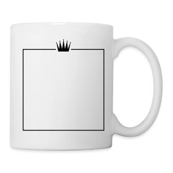 rahmen krone - Tasse - Weiß - Rechts
