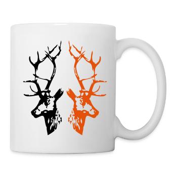hirsche - Tasse - Weiß - Rechts