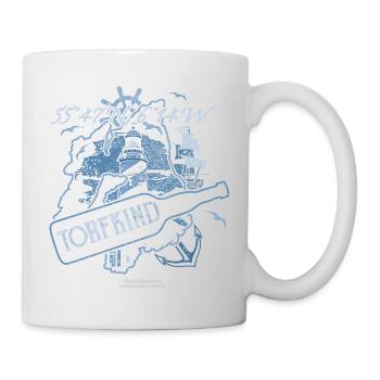 Whisky Spruch Torfkind und Insel Islay - Tasse - Weiß - Rechts