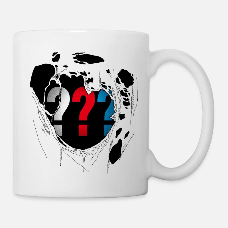 Die Drei ??? Logo Im Destroyed Look - Tasse - Weiß