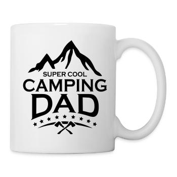 Super Cool Camping Dad - Tasse - Weiß - Rechts