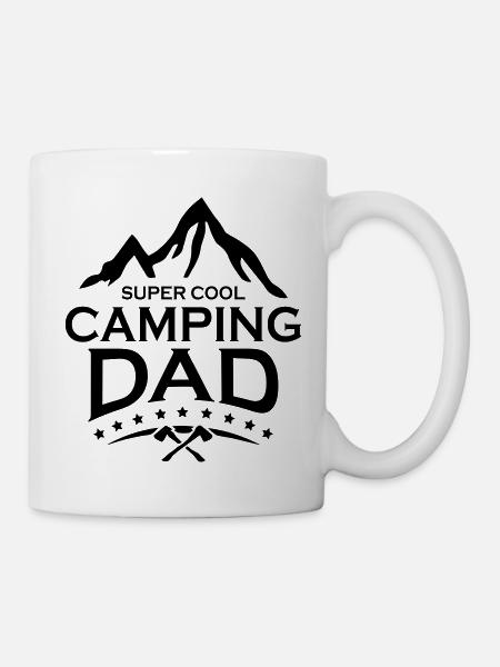 Super Cool Camping Dad - Tasse - Weiß