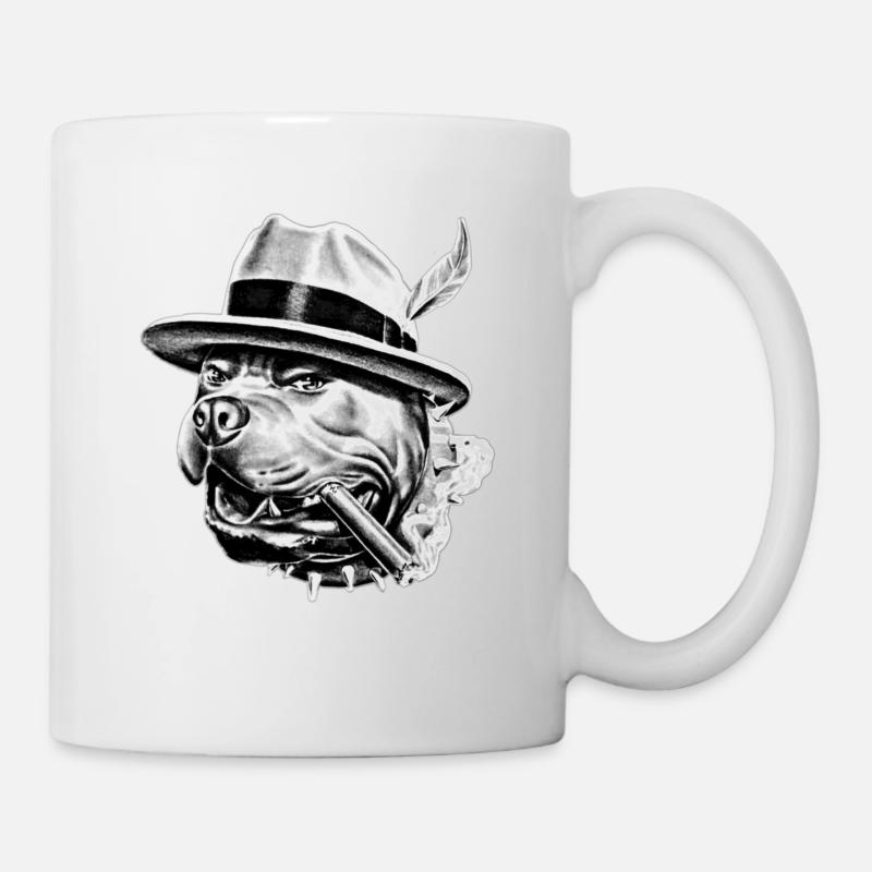 Pitbull 🚬 - Tasse - Weiß