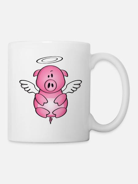 Cochon z'ailé - Mug blanc - blanc