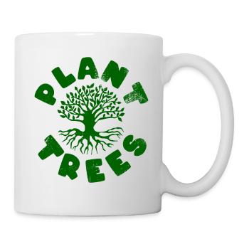 Planter des arbres - Mug blanc - blanc - Droite