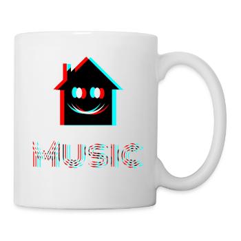 House Music - Tasse - Weiß - Rechts