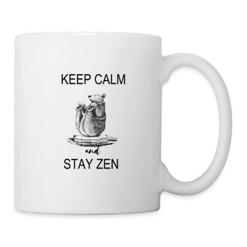 Bär bleib ruhig und bleib Zen - Tasse - Weiß - Rechts