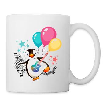 Penguin with balloons - Mug - white - Right