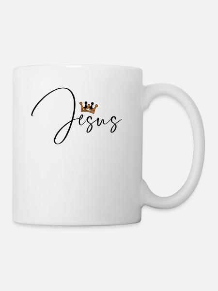 Jésus - chrétien - Jésus mon roi - Mug blanc - blanc