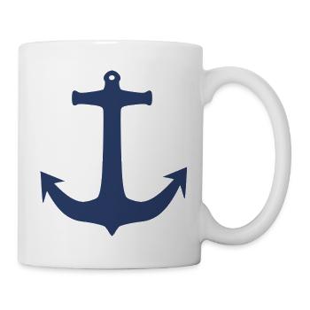 Ancre, maritime et tendance - Mug blanc - blanc - Droite