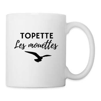 TOPETTE les mouettes - Mug blanc - blanc - Droite
