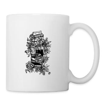 Eine Tasse Milch - Tasse - Weiß - Rechts
