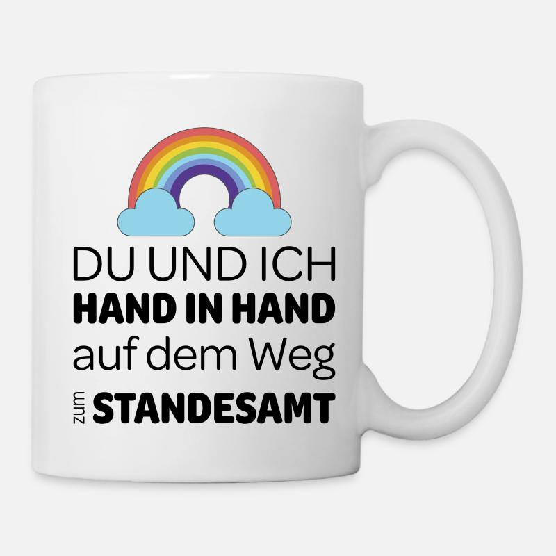 Tolles Design um eine Heiratsantrag zu machen - Tasse - Weiß