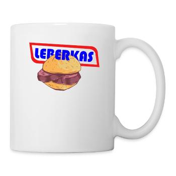 Leberkäse Leberkas Semmel Imbiss Hunger Shirt - Tasse - Weiß - Rechts