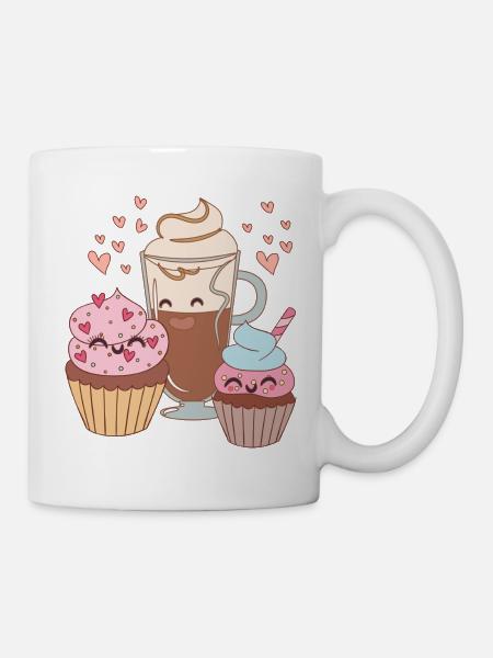 Coffee Love, Coffee, Cupcakes, Sweets, Sweets - Mug - white