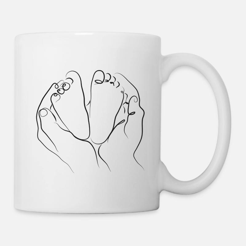 Babyfais Line Art - Mug blanc - blanc