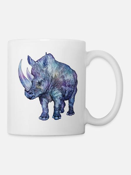 RHINOCÉROS - Mug blanc - blanc