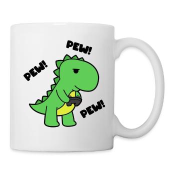 GAMING T-REX - Mug blanc - blanc - Droite