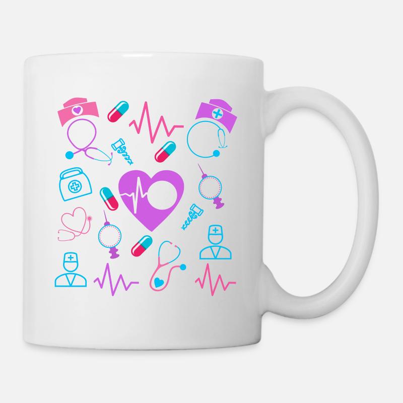 Krankenschwester Krankenpflegepraxis Krankenschwester Design - Tasse - Weiß